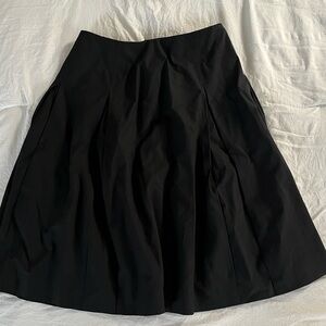 Black pleated skirt